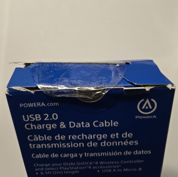 PowerA USB 2.0 Charge & Data Cable For PS4 - Picture 3 of 3